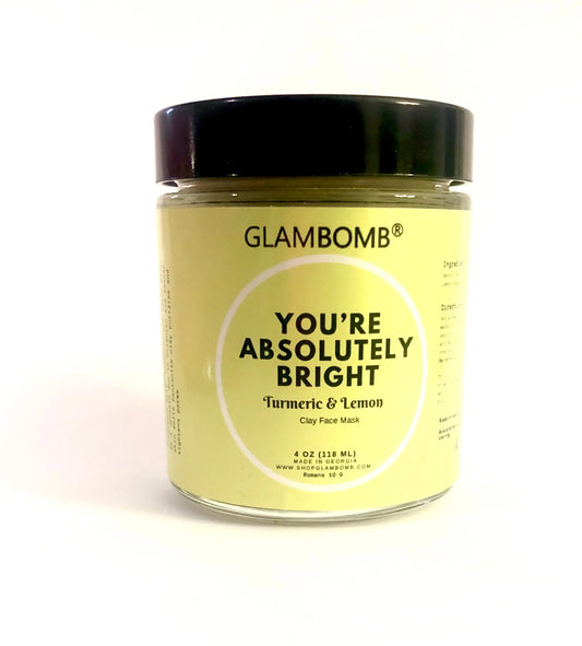 You’re Absolutely Bright Turmeric & Lemon Powder Face Mask Glam Bomb