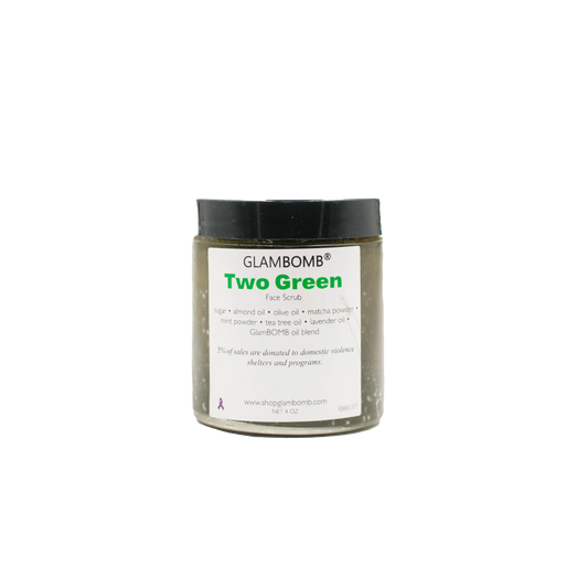 Two Green Face Scrub Glam Bomb