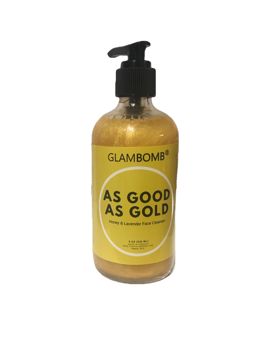 front view of As Good As Gold Honey and Lavender Face Gel Cleanser for all skin tyoes