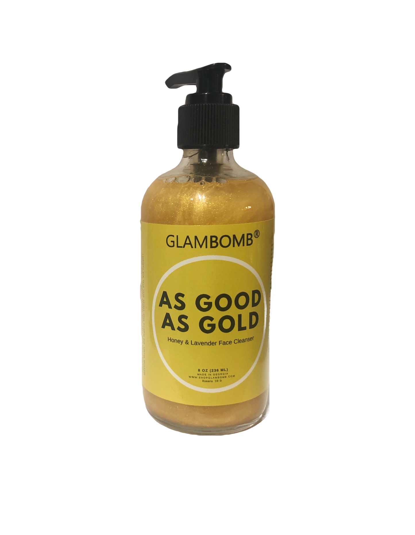 front view of As Good As Gold Honey and Lavender Face Gel Cleanser for all skin tyoes